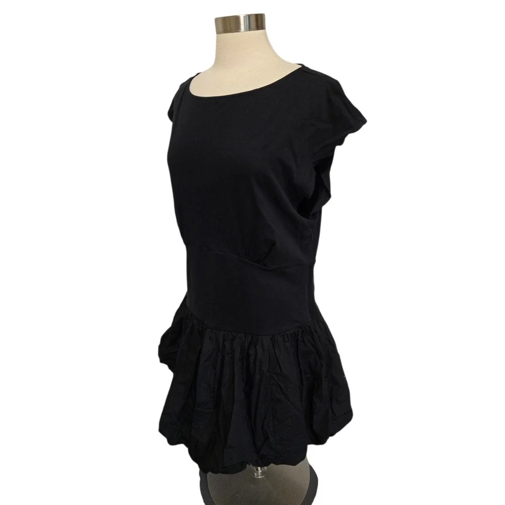 J.‎ Crew Bubble Hem Mini Dress Size 2X Solid Black